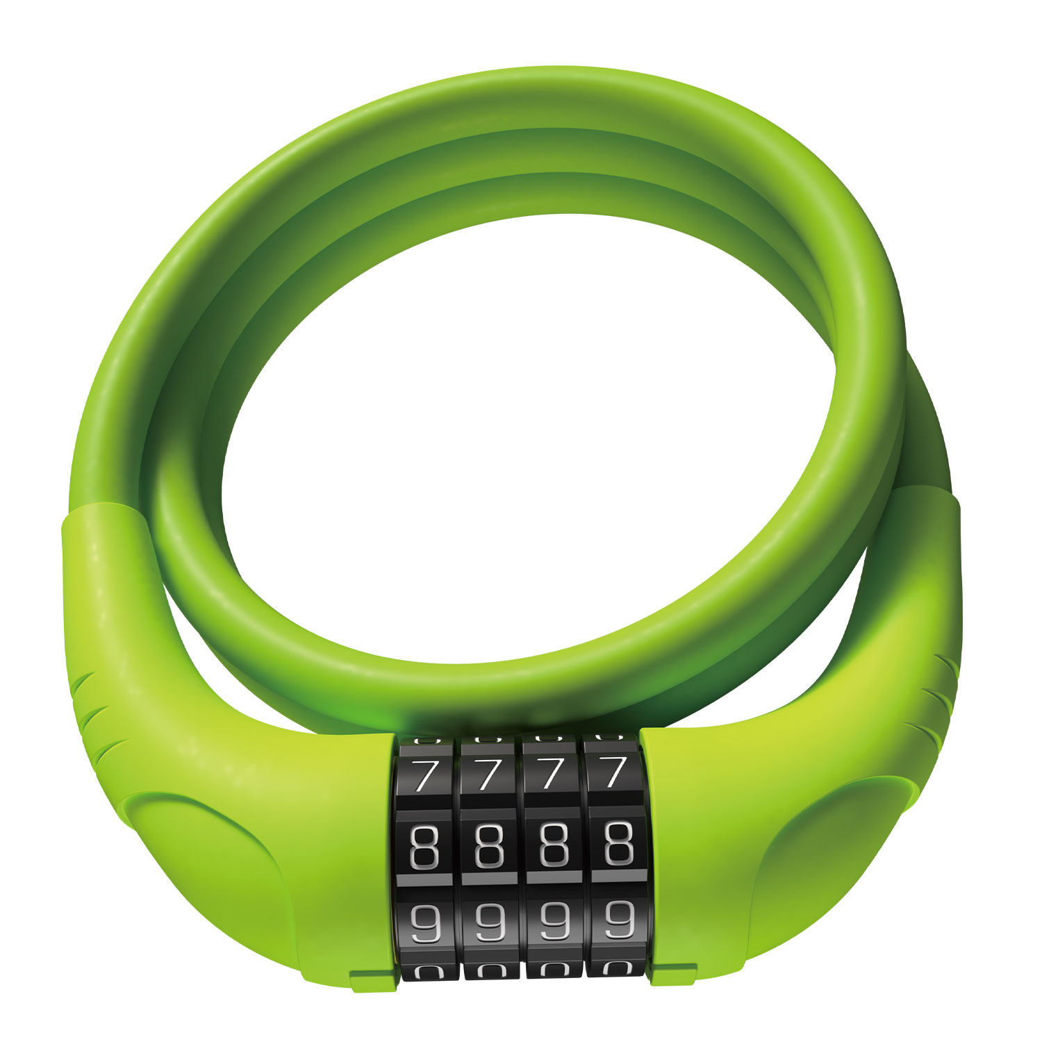 Silicone Combination Spiral Lock - G503